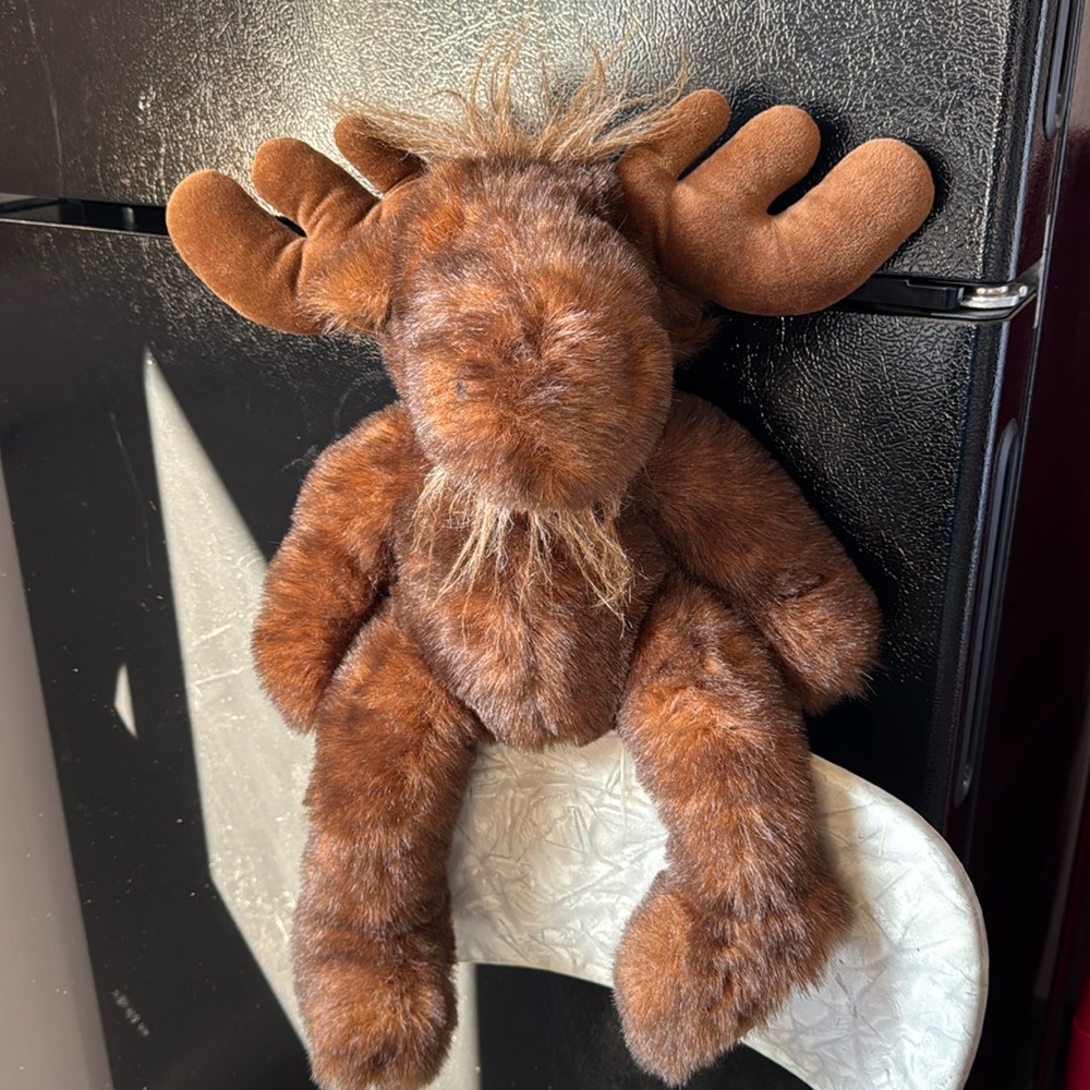 Plush Brown Moose Stuffed Animal